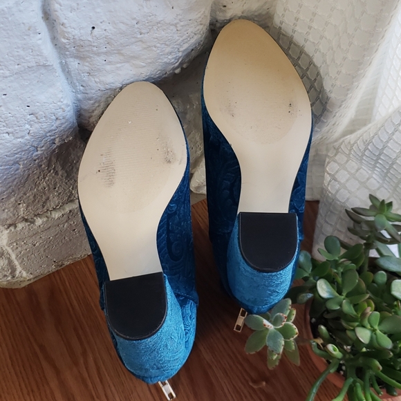 Blue Velvet Booties - Picture 4 of 5